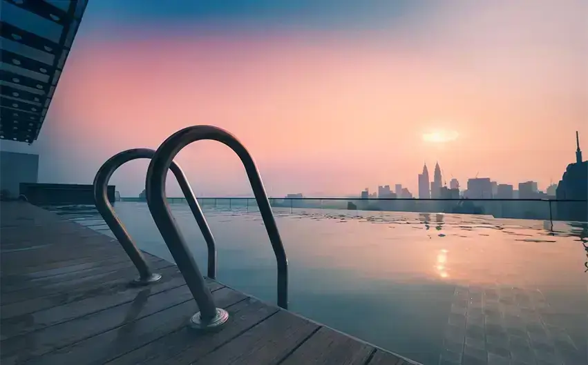 Rooftop pool apartments in Gurgaon