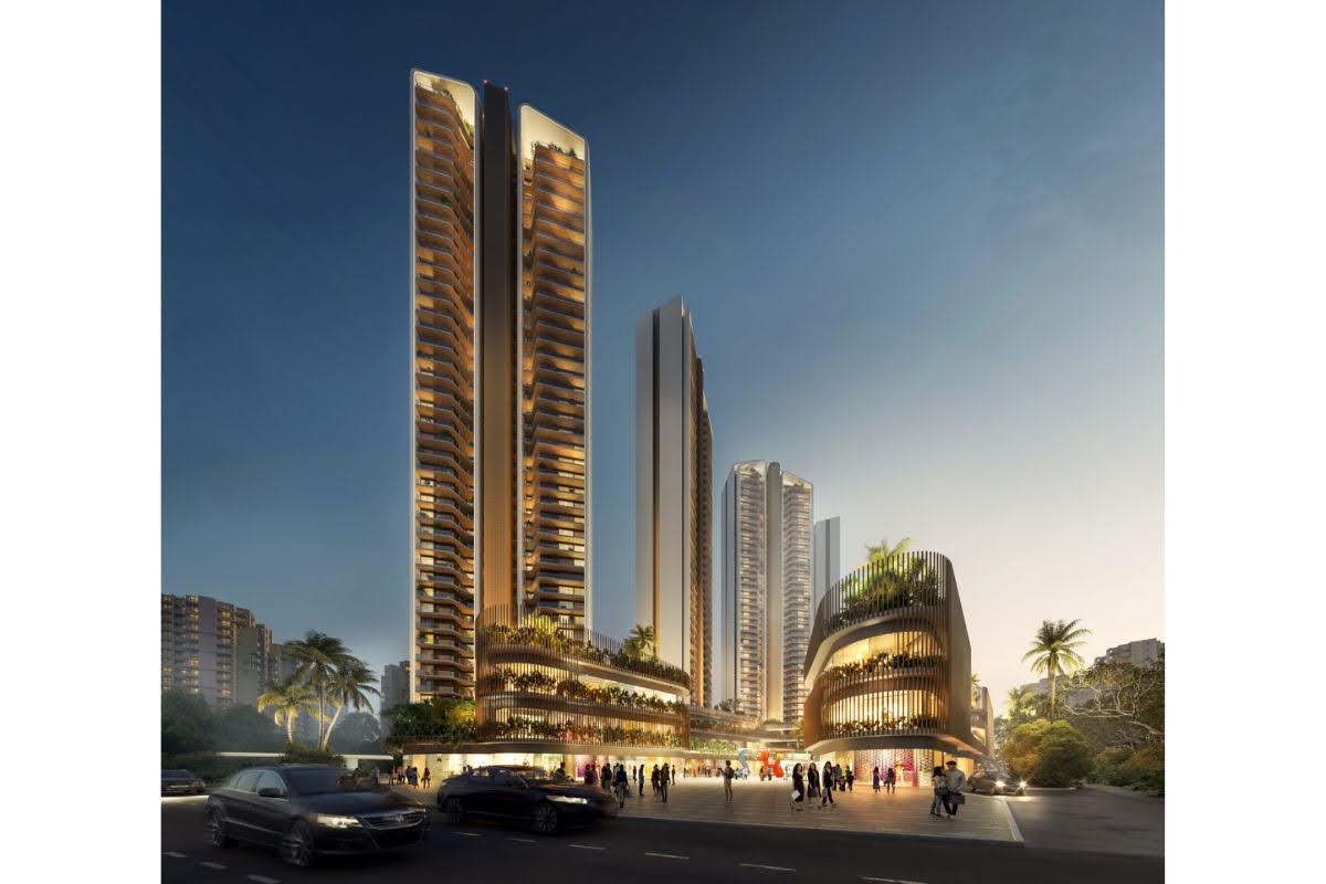 High-rise apartments skyline